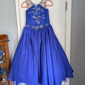 Blue pageant dress